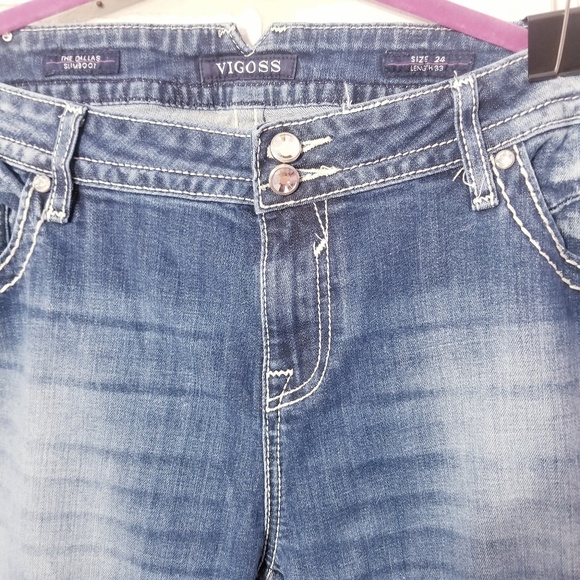 Vigoss The Dallas 24 Bling Flap Pocket Boot Cut - Picture 3 of 5